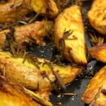 Crispy roasted potato slices