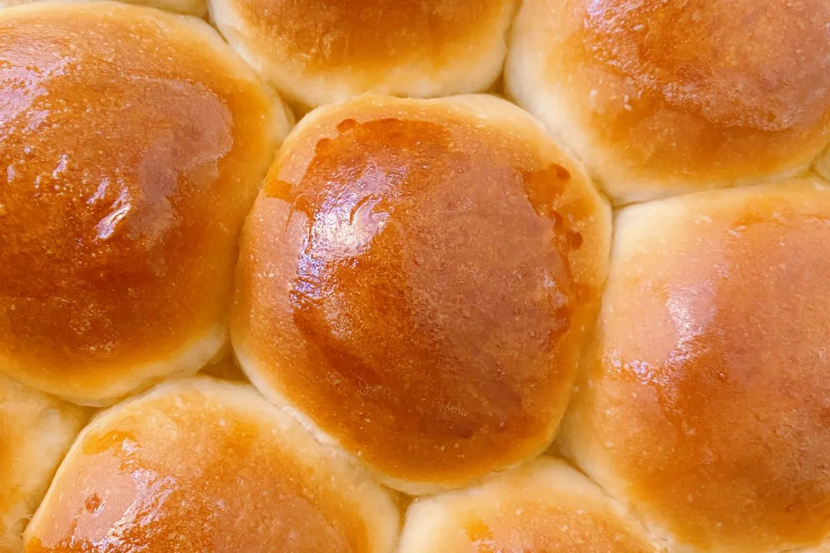 Soft fluffy vanilla butter buns