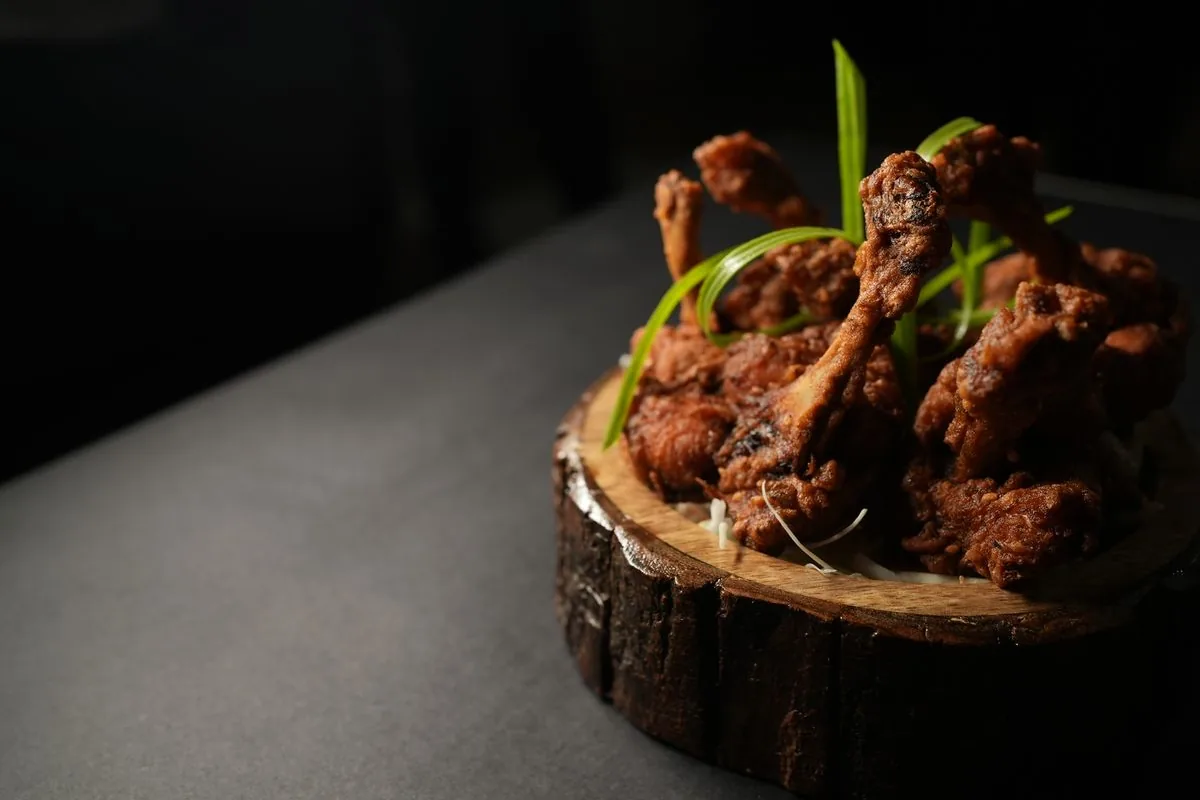 Crispy KFC-style fried chicken drumsticks